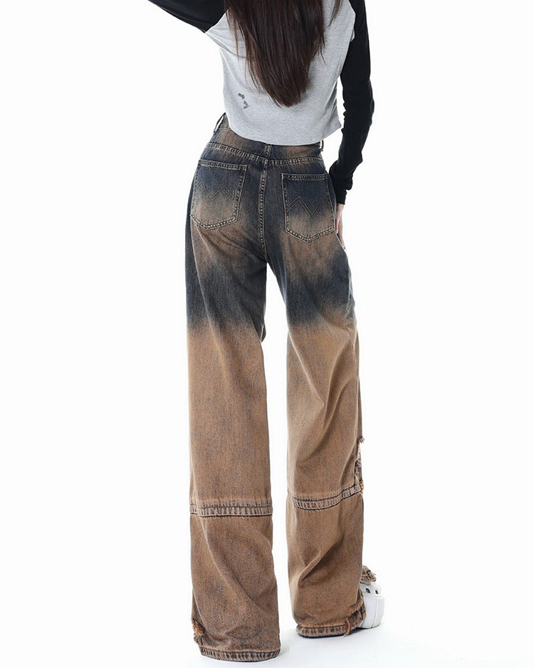 Y2K Brown Aesthetic Jeans