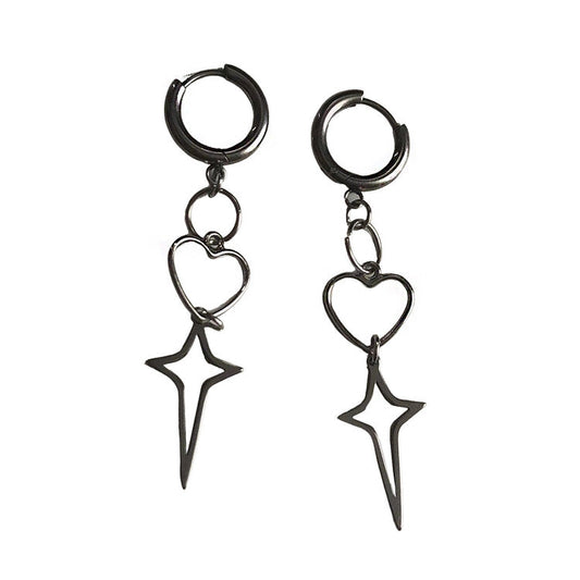 Star Heart Earrings