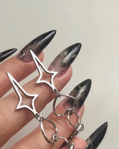 Star Heart Earrings