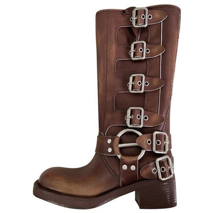 Vintage Buckle Boots