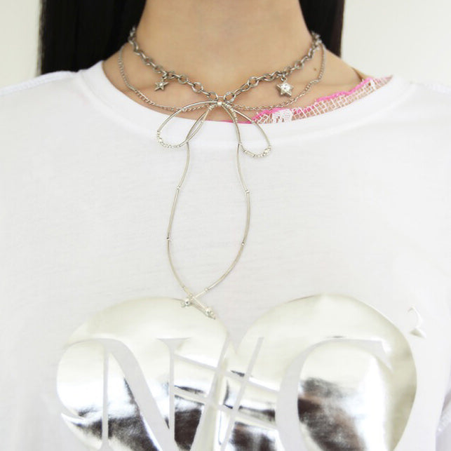 Metal Bow Choker