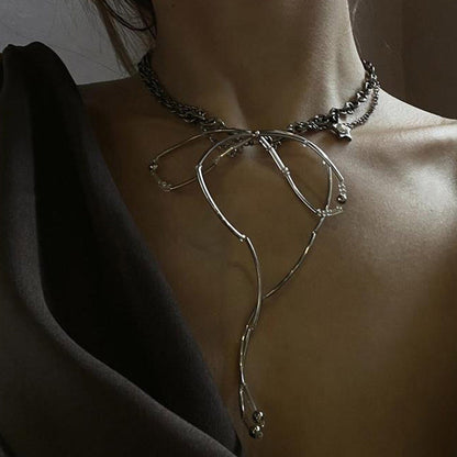 Metal Bow Choker