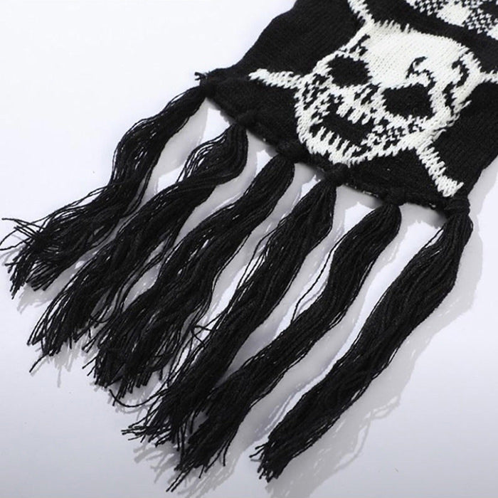 Skull Knitted Scarf