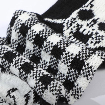 Skull Knitted Scarf