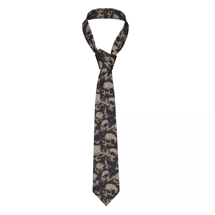 Black Skull Tie