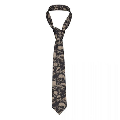 Black Skull Tie