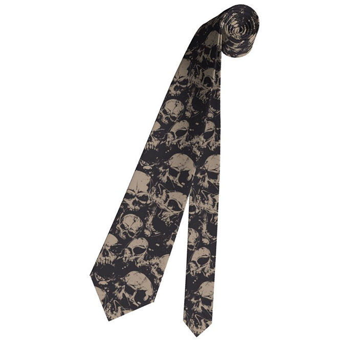 Black Skull Tie