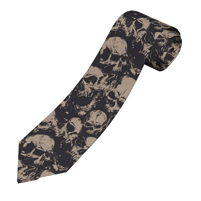 Black Skull Tie