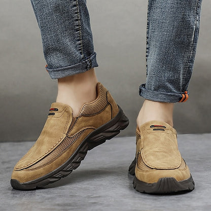 – Slip-On Loafers Suede Men's Lightweight