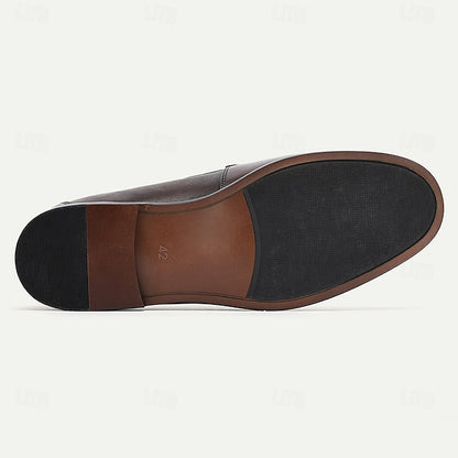 PU Winter Slip-Ons Fleece Loafers Boots lined Men's