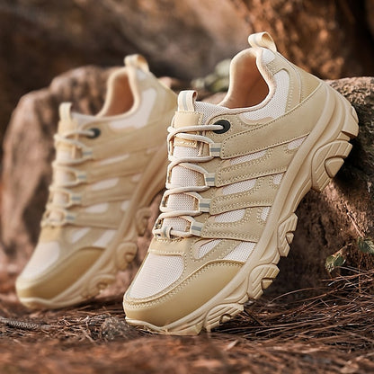 Lightweight Sneakers Men's - Outdoor Beige Hiking