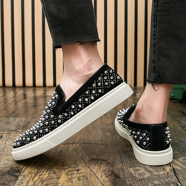 Detailing - Slip-On Elegant Black Pearl with Men's Shoes