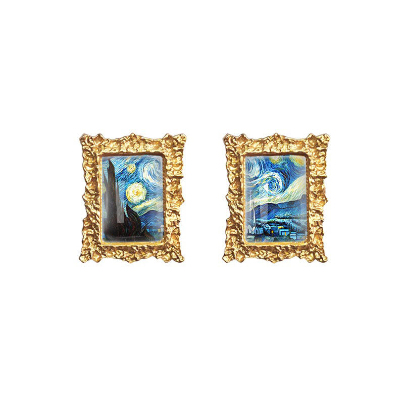 Oil Painting Impressionism Earrings