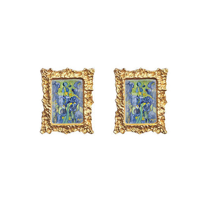 Oil Painting Impressionism Earrings