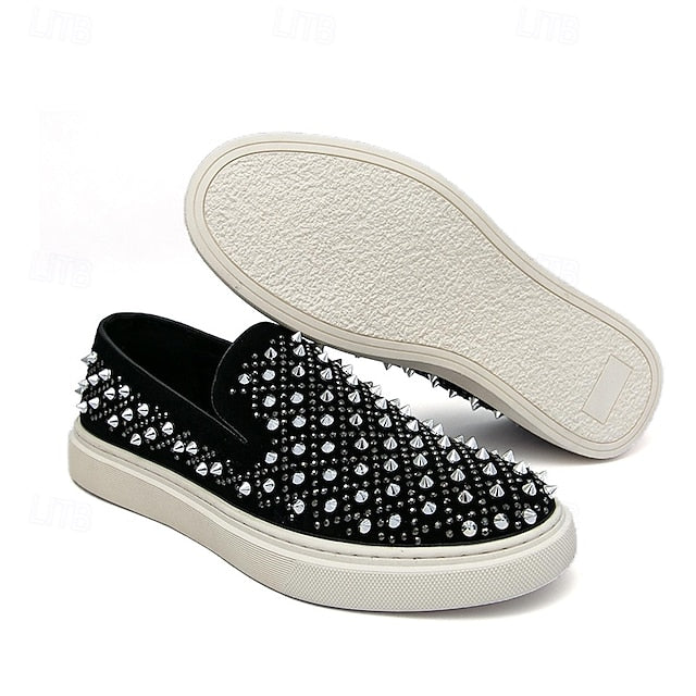 Detailing - Slip-On Elegant Black Pearl with Men's Shoes