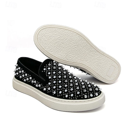 Detailing - Slip-On Elegant Black Pearl with Men's Shoes
