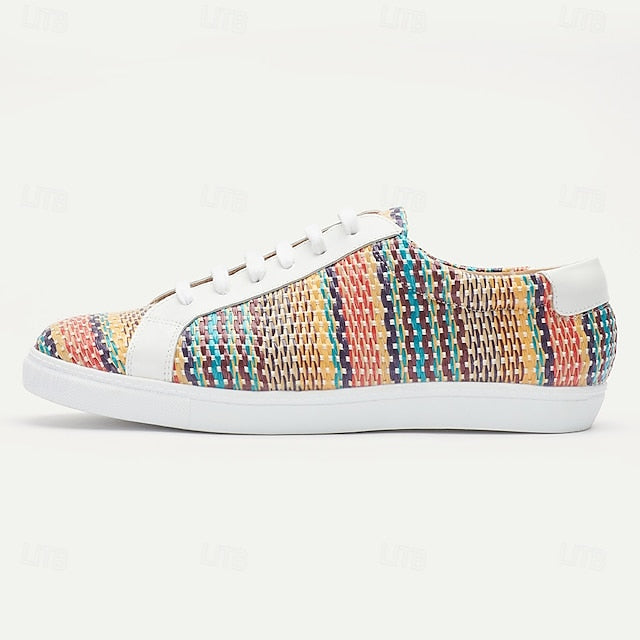 Nylon Trendy – Sneakers Woven Knit Multicolor Men's