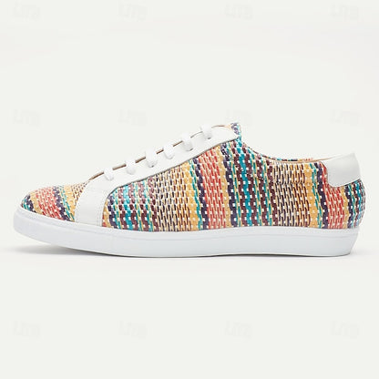 Nylon Trendy – Sneakers Woven Knit Multicolor Men's