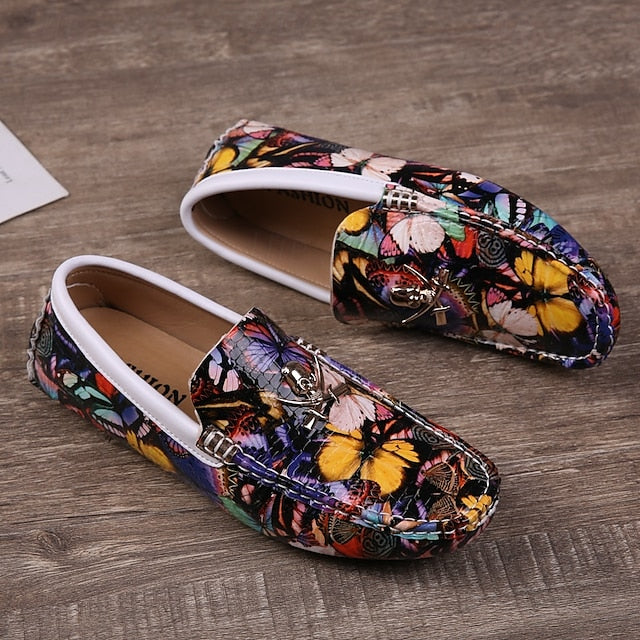 PU Winter Slip-Ons Fleece Loafers Boots lined Men's