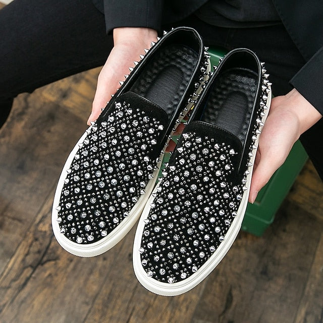 Detailing - Slip-On Elegant Black Pearl with Men's Shoes