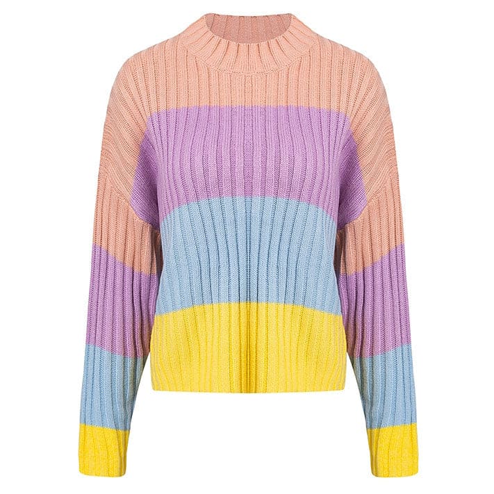 Light-colored Rainbow Jumper - Free Size / Multi - Sweaters