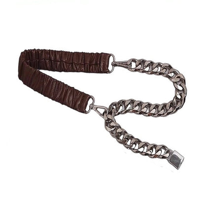 Lock Pendant Chain Belt