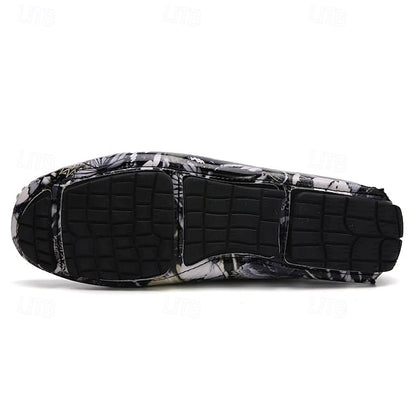 PU Winter Slip-Ons Fleece Loafers Boots lined Men's