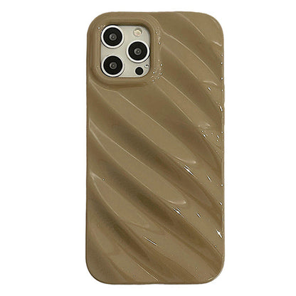 Coque iPhone 3D esthétique à rayures