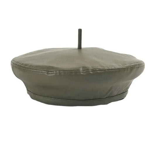 Vintage Baskenmütze aus Leder