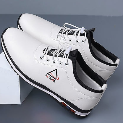 Men's Black Sports – Trendy and Lace-Up Sneakers White