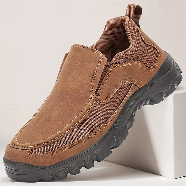 Maroon Slip-On Stylish Perforated Design Sandals with Men's