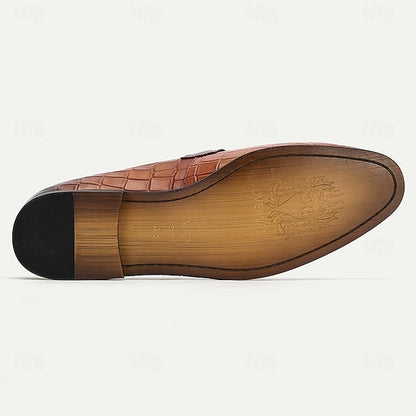 Detail Faux with Suede Tassel Men's and Brown Loafers