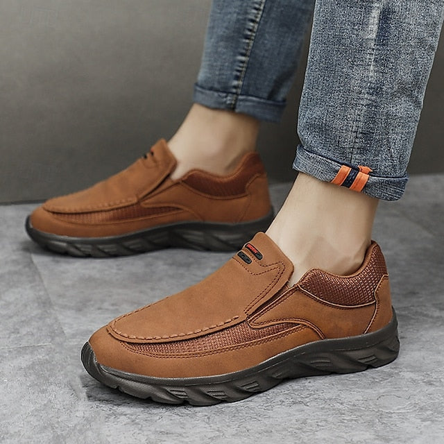 – Slip-On Loafers Suede Men's Lightweight