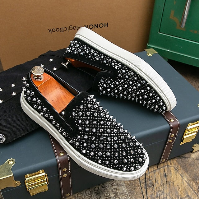 Detailing - Slip-On Elegant Black Pearl with Men's Shoes