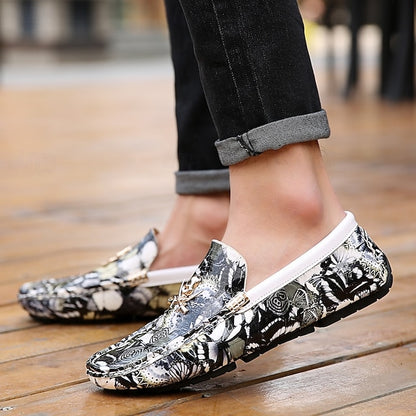 PU Winter Slip-Ons Fleece Loafers Boots lined Men's