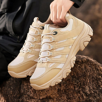 Lightweight Sneakers Men's - Outdoor Beige Hiking