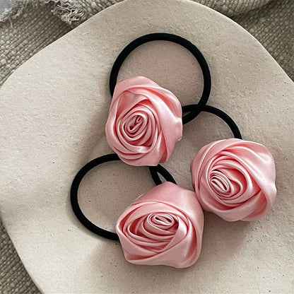 Pink Rose Scrunchie