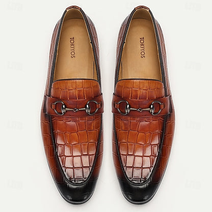 Detail Faux with Suede Tassel Men's and Brown Loafers