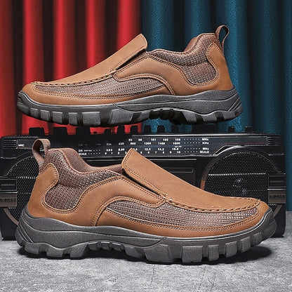 Maroon Slip-On Stylish Perforated Design Sandals with Men's