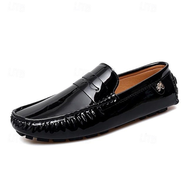 Penny PU Men's Loafers Leather Driving Slip-Ons