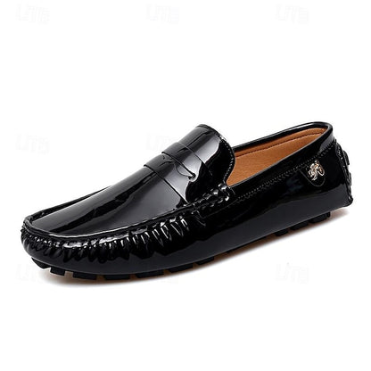 Penny PU Men's Loafers Leather Driving Slip-Ons
