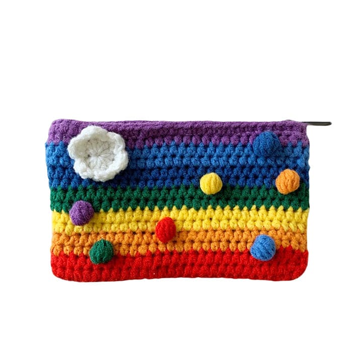 Rainbow Knitted Bag - Standart / Rainbow - Handbags