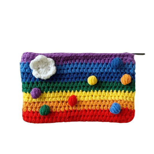 Rainbow Knitted Bag - Standart / Rainbow - Handbags