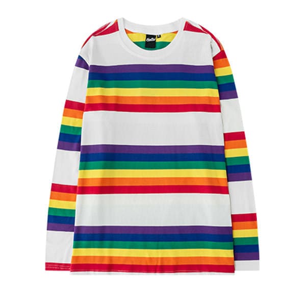 Rainbow Long Sleeve Tee - Tops