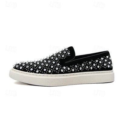 Detailing - Slip-On Elegant Black Pearl with Men's Shoes