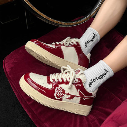 Red Rose Sneakers