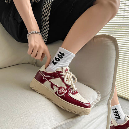 Red Rose Sneakers