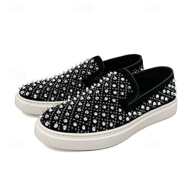Detailing - Slip-On Elegant Black Pearl with Men's Shoes
