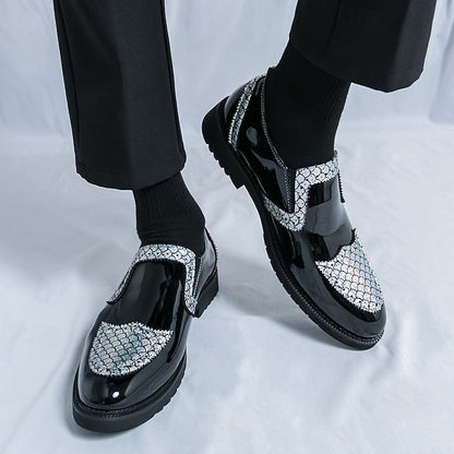 Slip-Ons Leather Loafers Men's PU Breathable