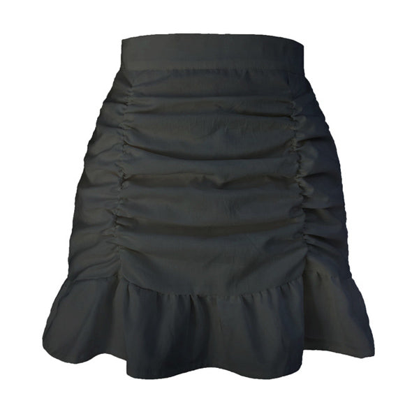 Soft Ruffle Mini Skirt